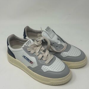 Autry White and Gray Sneakers